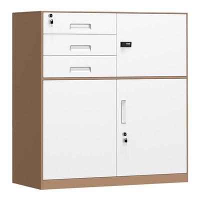 文件柜矮柜铁皮抽屉储物柜带锁