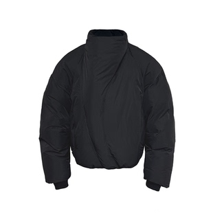 JCAESAR DOWN JACKET弧型拉链磁扣高领羽绒服 90白鸭绒350克