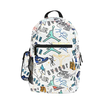 jordan彩色涂鸦学生情侣双肩书包