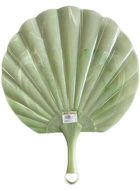 新款仿玉贝壳扇加厚耐用超凉快