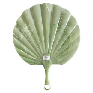 仿玉贝壳扇加大加厚耐用超凉快古风扇子蒲扇便携式手摇扇2025新款