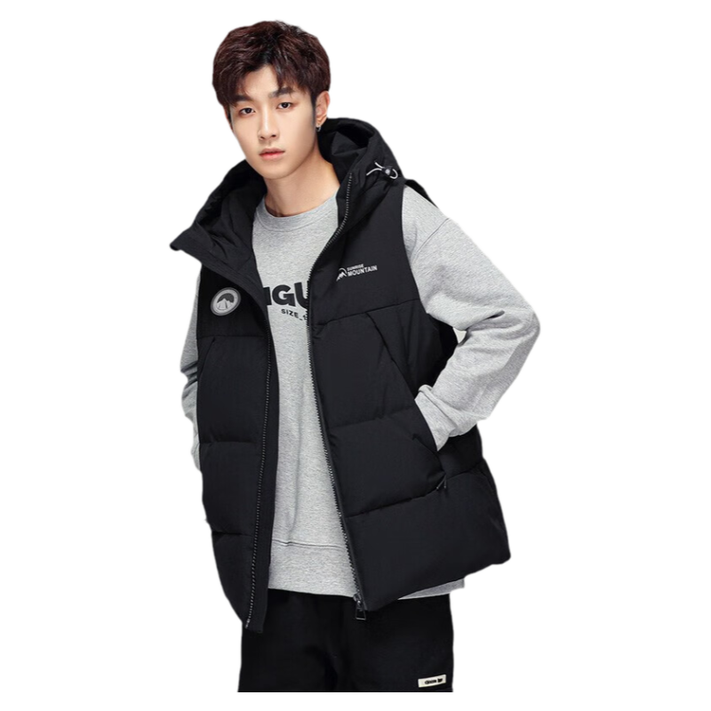 鸭鸭羽绒马甲男女2024年秋冬新款外穿轻薄坎肩背心情侣羽绒服外套