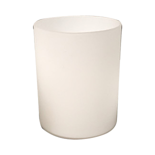 奶白磨砂简约直筒灯具配件吊灯吸顶灯壁灯台灯上下口灯罩外壳