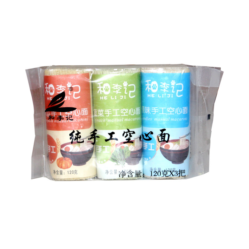 和李记400克发酵儿童空心面条
