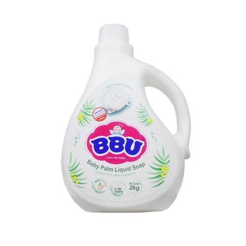 BBU婴儿棕榈皂液洗衣液宝宝去渍天然防串色护色柔顺持久留香内衣