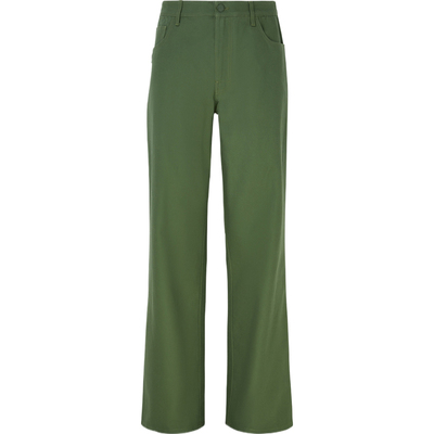 【折扣】Raf Simons 男绿色锥形中腰贴花牛仔裤休闲裤