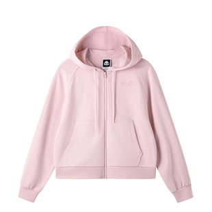 Kappa卡帕 美式连帽卫衣女款25秋季新款宽松显瘦休闲短款外套开衫