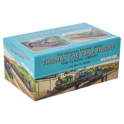 托马斯和他的朋友们原著手绘本26册盒装Thomas The Tank Engine The Classic Library 英文原版绘本 70周年精装纪念典藏版