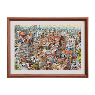 拼图相框1000片裱框画框75x50挂墙500片收纳70x50拼图框装裱方形