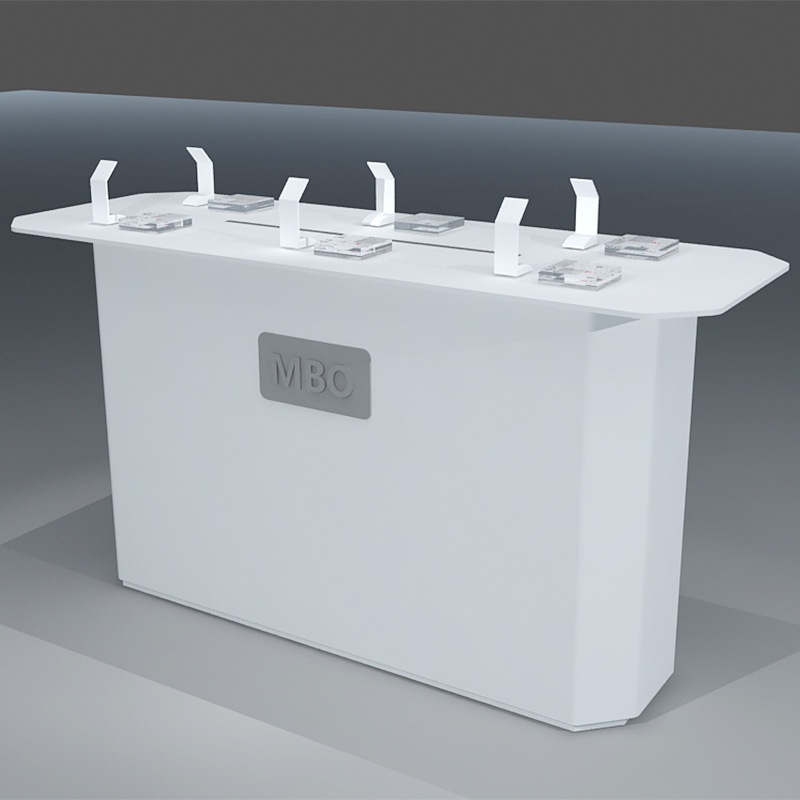 手机店烤漆木质展示台数码产品陈列架体验台小型电子产品中岛柜