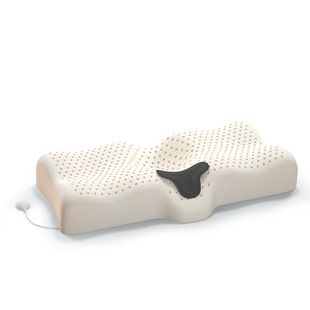 泰国乳胶枕颈椎枕头护颈枕加热枕睡觉专用助睡眠高低枕天然橡胶枕