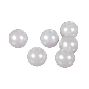 6mm仿珍珠散珠diy饰品配件双孔圆形abs塑料彩色串珠女手链首饰品