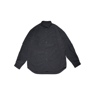 ATGM日系休闲工装机能褶皱感衬衫cleanfit叠穿廓形长袖男春秋外套