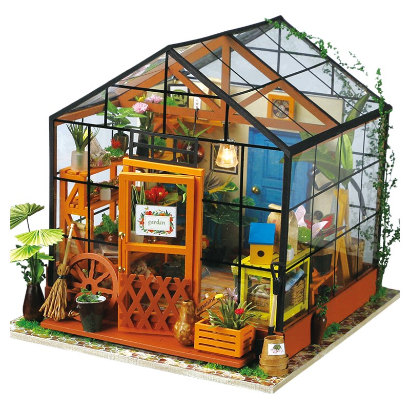 若态艺术屋凯西花房3D立体拼图成人解压DIY手工桌面摆件 节日礼物