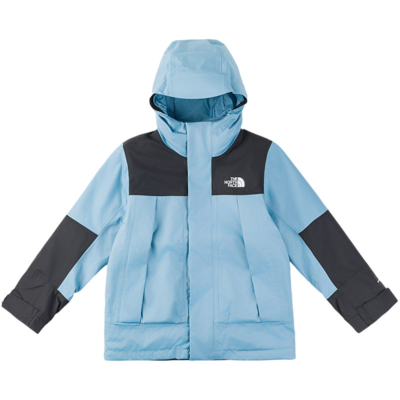 预售 北面儿童三合一冲锋衣男女童外套抓绒防水TheNorthFace8DXU 男三实拍商品图