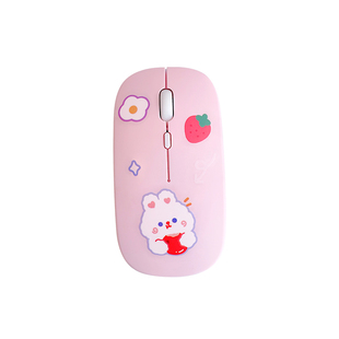莔兔工坊可爱无线蓝牙鼠标静音可充电女生电脑笔记本办公专用滑鼠