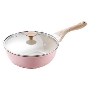 SWAN HOMES不粘锅炒锅家用平底锅无氟涂层煎锅煎炒钛锅电磁炉通用