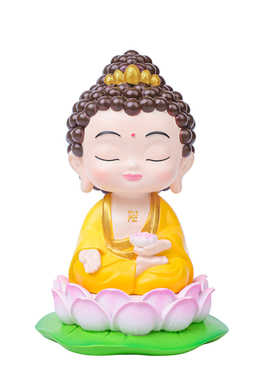 桌面好运佛系小神仙摆件