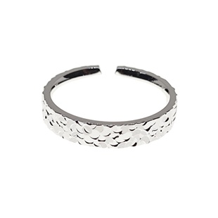 碎冰冰银戒指 足银9999实心纯银戒指女碎银子银戒指闺蜜女友礼物