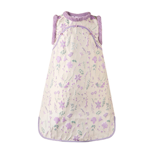 LittleNaive儿童新中式连衣裙冬款过年提花背心裙女童夹棉拜年服