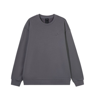 安踏加绒卫衣男款2025冬季新款官方旗舰店正品男装加厚圆领长袖男