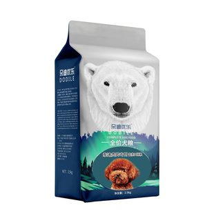 贵宾泰迪狗粮幼犬专用成犬小型犬通用灰白色5kg10斤朵迪优乐狗粮