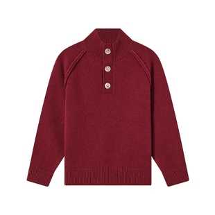 多多家男童毛衣针织衫秋冬季2025冬装新款儿童中大童内搭毛线衣潮