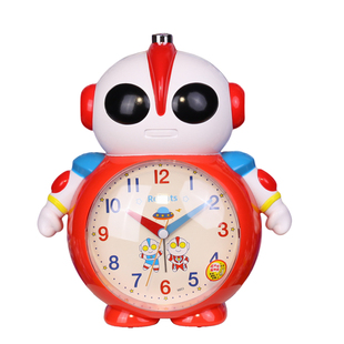 幼儿园小学生闹钟表女生男生卡通儿童专用静音床头夜光卧室26新款