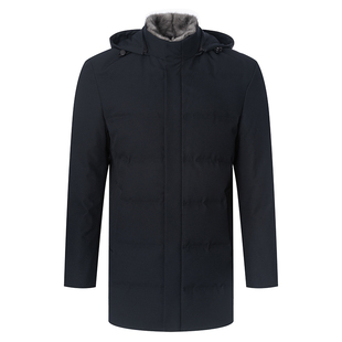 白鹅绒/水貂毛领专柜同款梦特娇中长款羽绒服男装外套1DW62240690