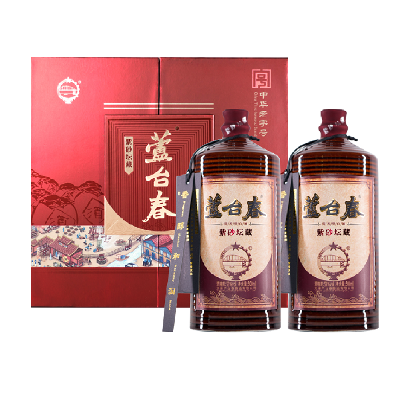 芦台春紫砂坛藏53度酱香送礼