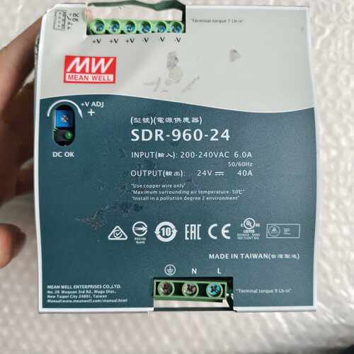 【请询价】明纬SDR-960-24开关电源，24V 40A输出，输入2