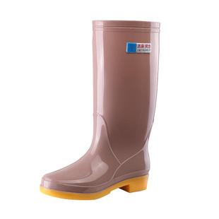潮悟斯高筒雨鞋女士水鞋女雨靴长筒时尚防水鞋厨房防滑胶鞋工作鞋