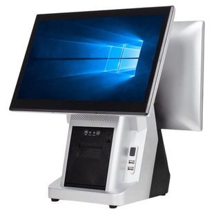超市收银机便利店小型服装商店双屏收银管理系统一体机餐饮奶茶饭店扫码点餐机点菜机点单机商用电脑收款机