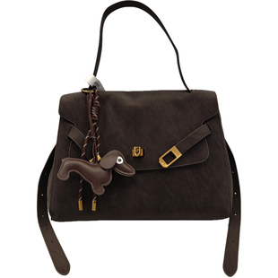 复古锁扣托特包包女2025秋冬新款多隔层通勤单肩腋下包时尚斜挎包