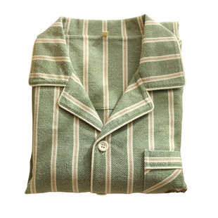 2025新款纯棉睡衣男款秋冬卡通条纹纯棉磨毛长袖套装青少年可外穿