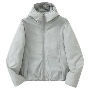 轻量化！男女同款！外贸男装冬季户外保暖两面穿休闲连帽棉衣外套