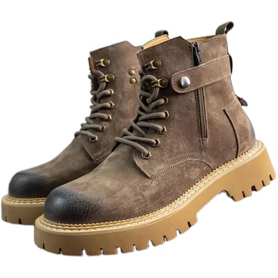 LBEL官方真皮男士马丁靴2022新品