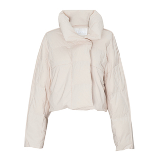 LESS春季白鸭绒羽绒服女短款休闲宽松立领小个子外套2N1C11160