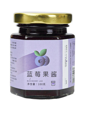 蓝莓果酱涂抹面包0脂肪大颗粒