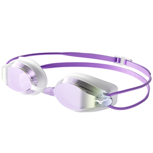 美津浓泳镜带度数游泳眼镜女近视高清防雾防水女士竞速琉光游泳镜