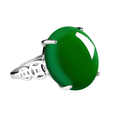 925银戒指空托镶松石女