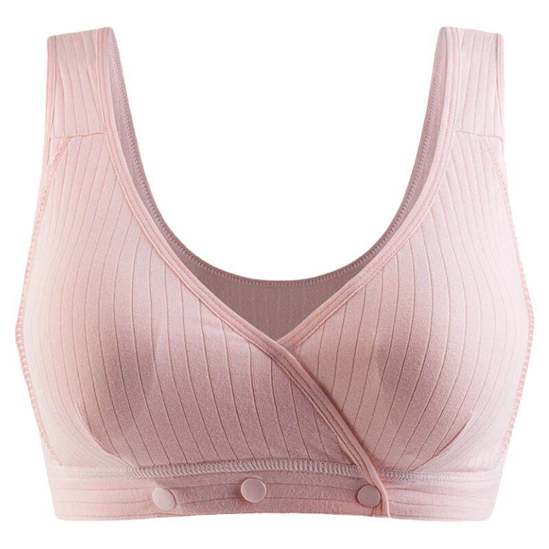 舒适纯棉下扣可调背心哺乳内衣