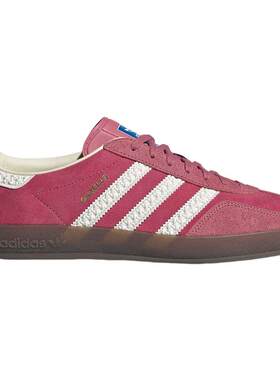adidas阿迪达斯三叶草T头鞋女鞋草莓熊粉GAZELLE板鞋德训鞋IF1809