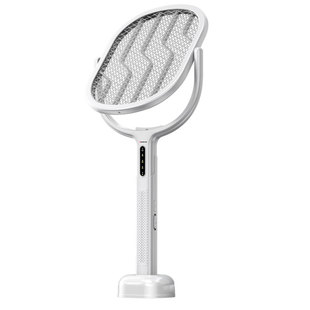 志高新款可伸缩杆电蚊拍充电式家用超强力灭蚊灯二合一超强苍蝇拍