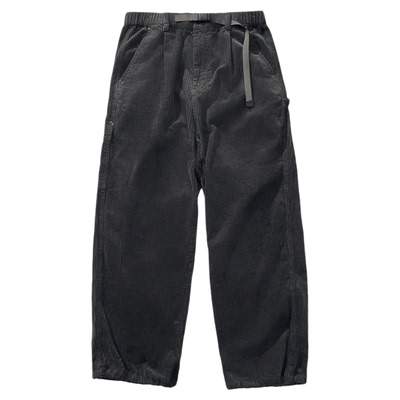 瞬时山野水洗粗坑条灯芯绒长裤