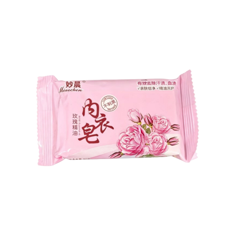 妙晨玫瑰精油香皂温和清洁护衣皂