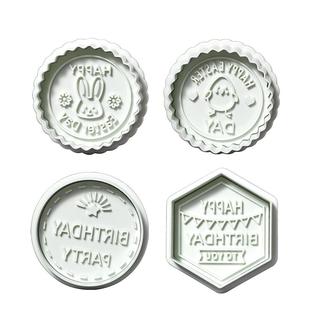 华夫饼干模具白脱压模馒头夹心曲奇饼干弹簧印花压花切模烘焙模具