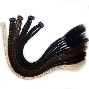 发卡三根辫假发辫子脏辫女三股辫发饰爵士舞辣妹拳击辫发夹麻花辫