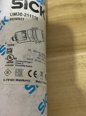 询价-德国SICK西克UM30-211118超声波传感器，货号