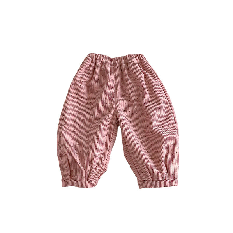 女童冬装新款加绒加厚长裤休闲裤